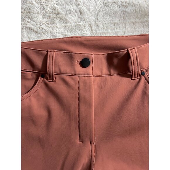 Lululemon Womens Rust Orange Pants High-Rise Skinny Fit 7/8 Length Size 28 - Picture 6 of 10
